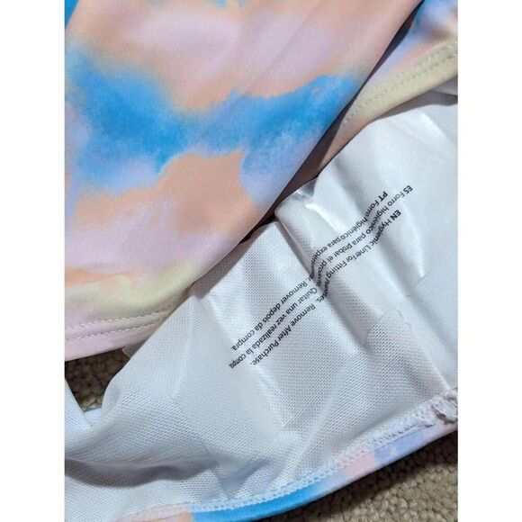 Forever 21 Women's Plus Size 3X One Piece Pastel Watercolor Swimsuit NWT - Picture 5 of 6